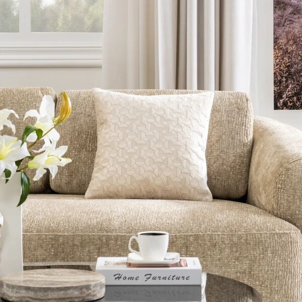 وسادة ديكور مربعة ماكو - بيج