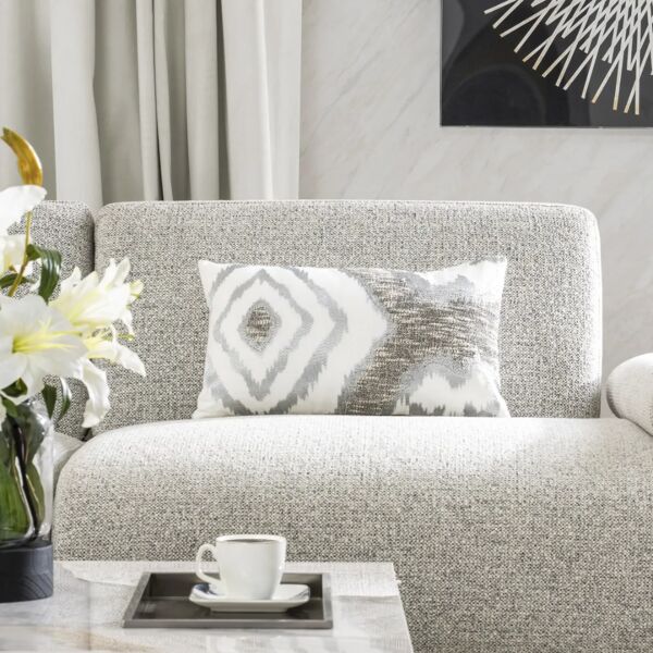 وسادة ديكور مستطيلة زوفورا - كريمي