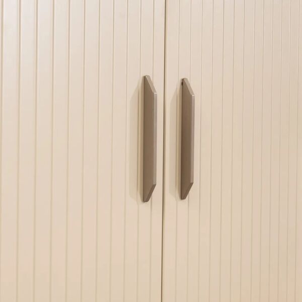 دولاب ملابس كرافت - 6 أبواب - بني