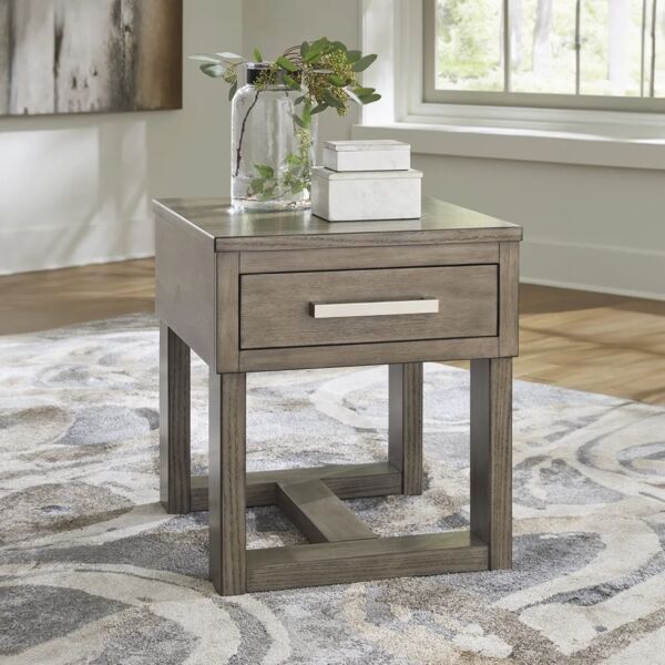 طاولة جانبية لوياسكا - بني