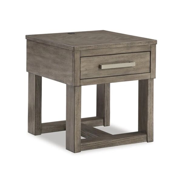 طاولة جانبية لوياسكا - بني