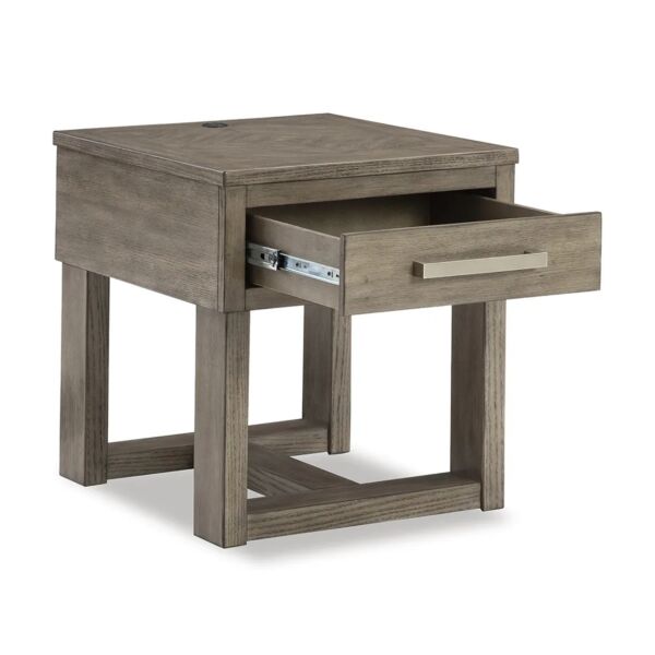 طاولة جانبية لوياسكا - بني