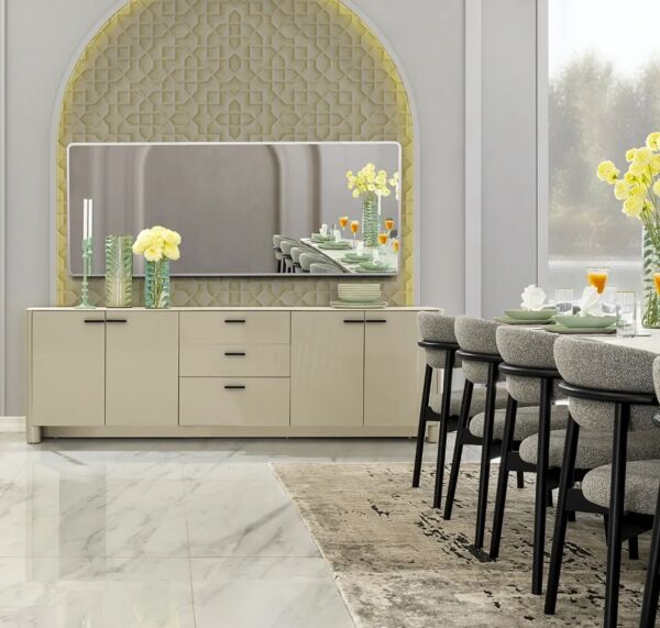 طاولة بوفيه مع مرآة إيلويس