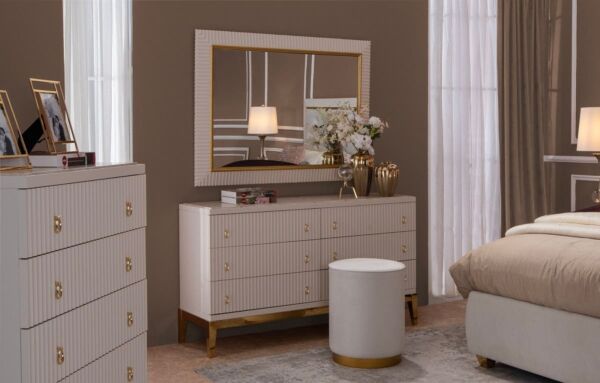 طقم غرفة نوم وحدة ادراج افرست حجم ملكى 193X203 سم