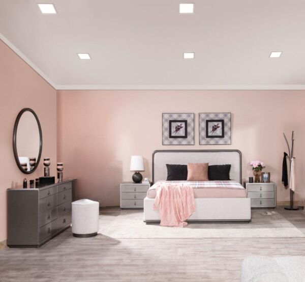 طقم غرفة نوم مع تسريحة تيري حجم ملكى 193X203 سم