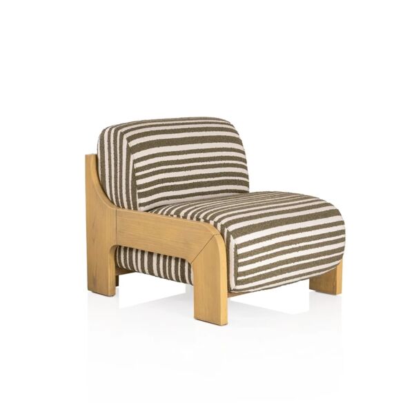 كرسي مفرد سيلين - اخضر غامق