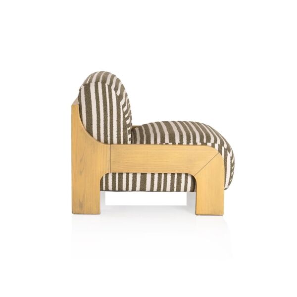 كرسي مفرد سيلين - اخضر غامق