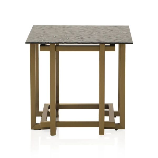 طاولة جانبية سارتوريا - اسود وذهبي