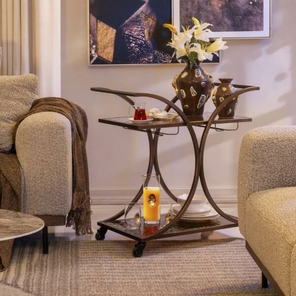 عربة تقديم توللي - برونزي