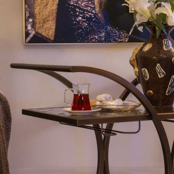 عربة تقديم توللي - برونزي