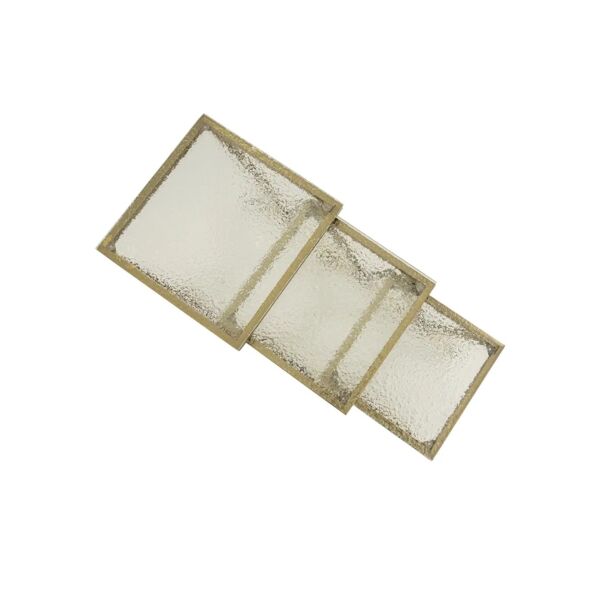 طقم طاولات جانبية متداخلة 3 قطع كولستو - ذهبي