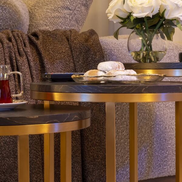 طقم طاولات جانبية متداخلة 3 قطع كافو