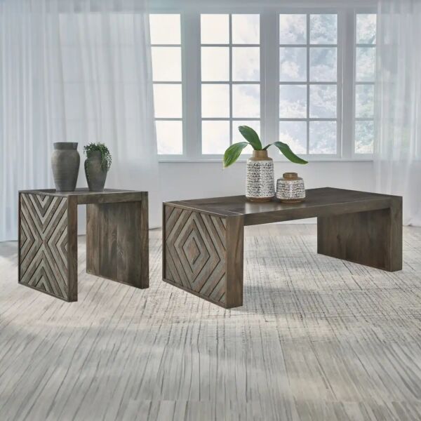 طقم طاولات قهوة 3 قطع دريجان