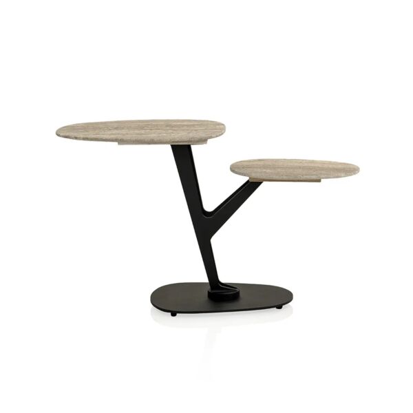 طاولة جانبية مارجا - رمادي واسود