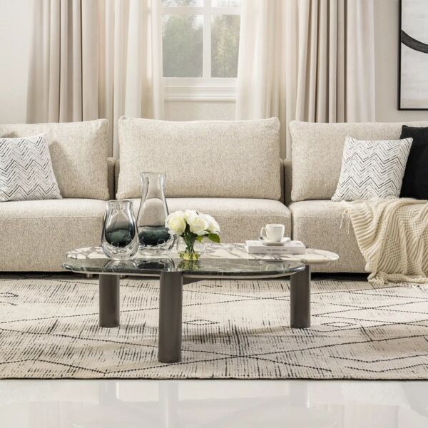 طاولة قهوة لوڤا - رمادي ومتعدد الالوان