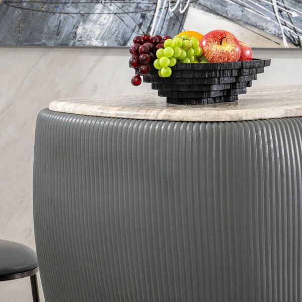 طاولة مرتفعة جيليان رمادي