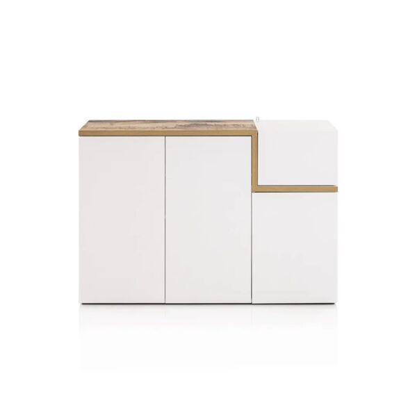 خزانة أحذية فالي - أبيض