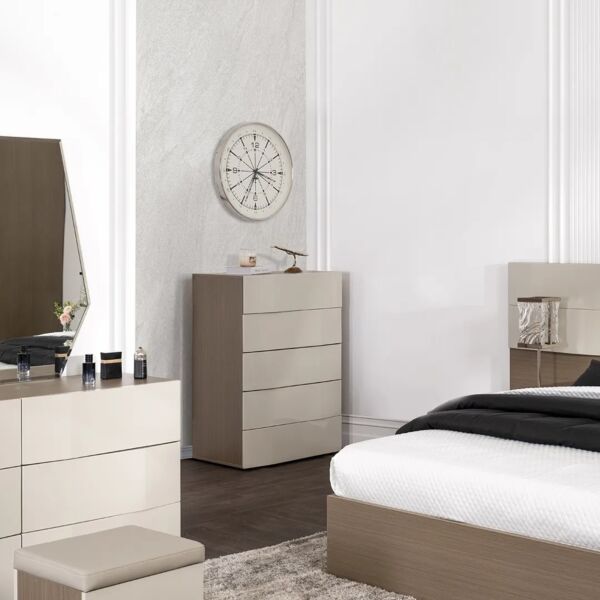 وحدة أدراج لافي - 5 ادراج - بني فاتح