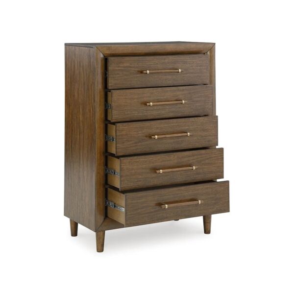 وحدة أدراج روانهاو - 5 ادراج - بني