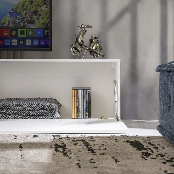 طاولة تلفزيون ماسيلي - ابيض