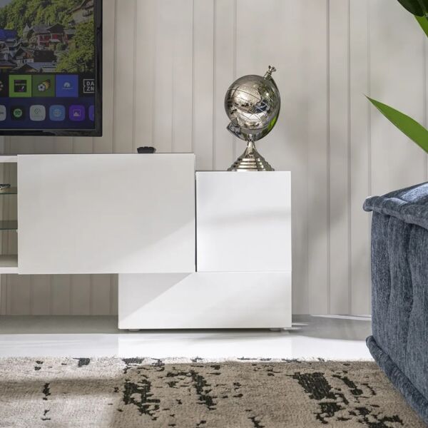 طاولة تلفزيون فيتسون - ابيض