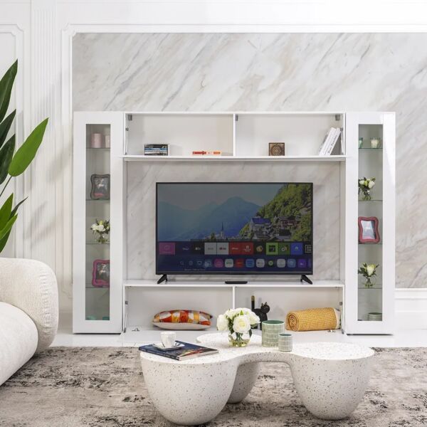 طاولة تلفزيون مع وحدة تخزين ارفف موسكلون