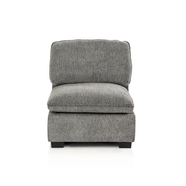 كنب زاوية 5 قطع ساجا - رمادي