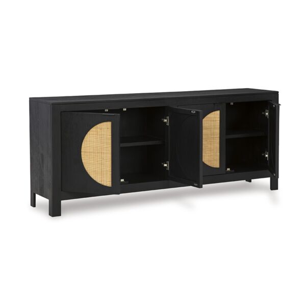 طاولة بوفيه فيولا - اسود