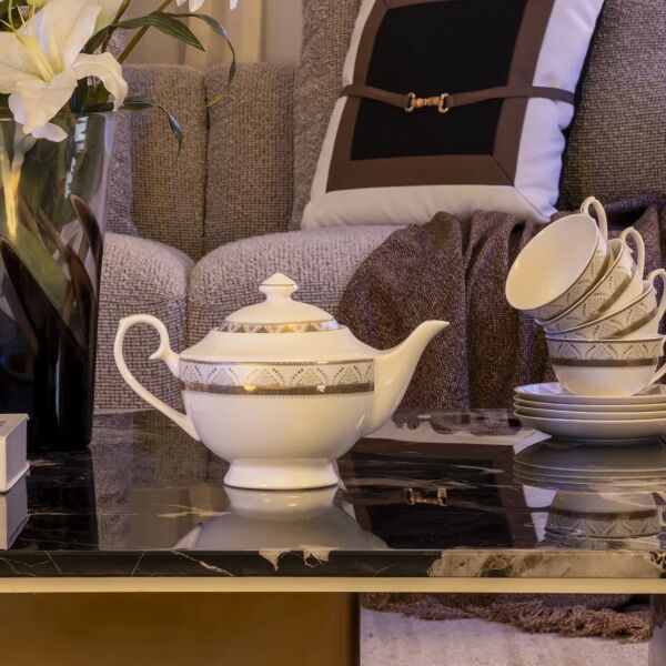 ابريق شاي ليفونا - أبيض