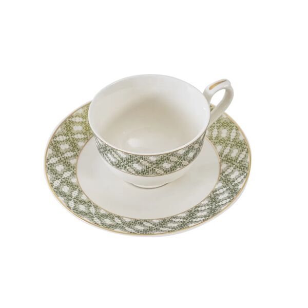 طقم فنجان قهوة وصحون 12 قطعة زافا