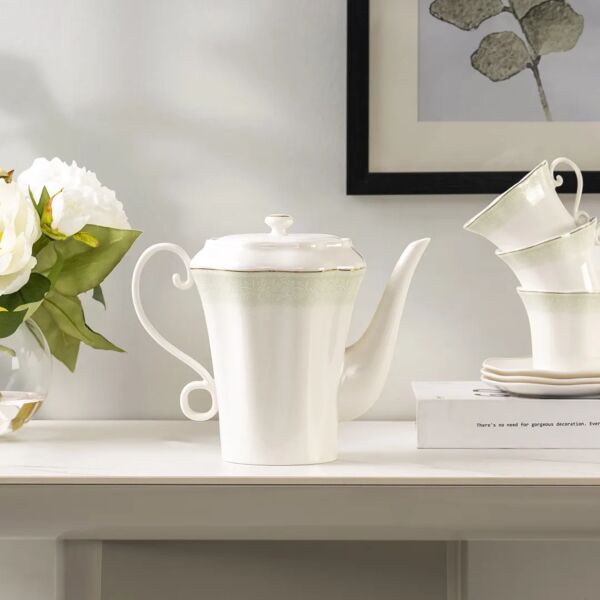 ابريق شاي حجم كبير لوستار - أبيض