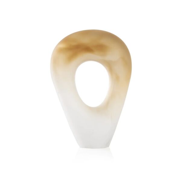 تحفة ديكور فنية حجم كبير كادري - ابيض