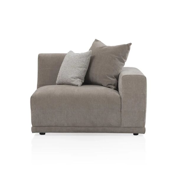 كنب زاوية 5 قطع توبايا - بني فاتح وبيج