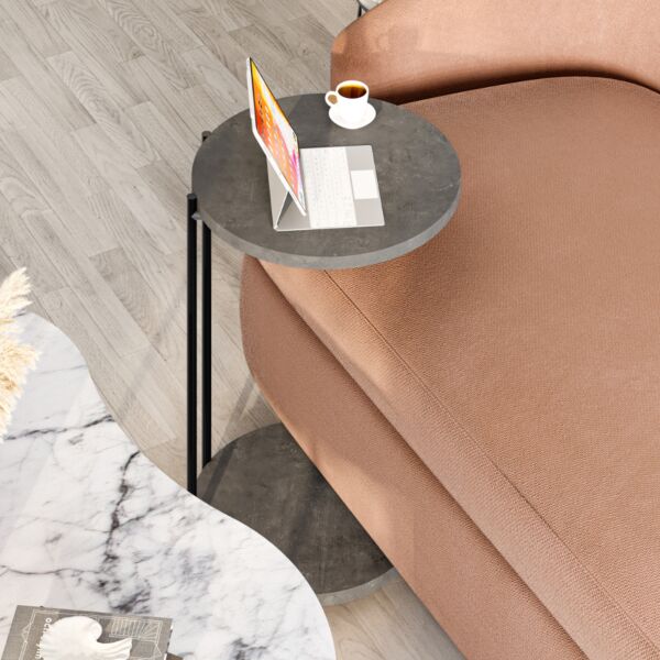 طاولة قهوة كادل - ابيض ومتعدد الالوان