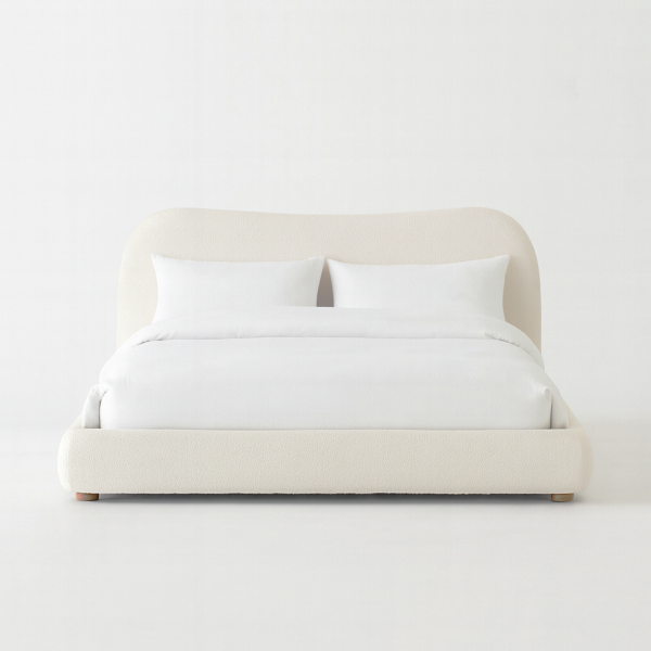 سرير سيمبل - كريمي