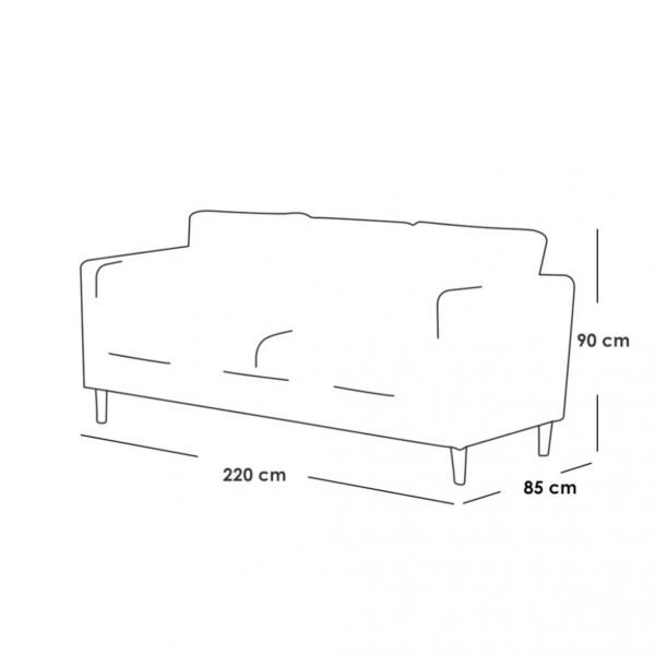كنبة ثلاثية ليسنس - بيج