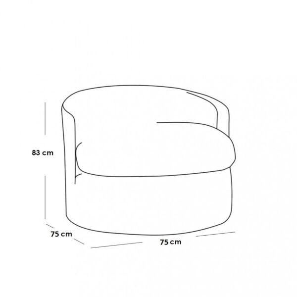 كنبة مفردة فوليوم - أوف وايت