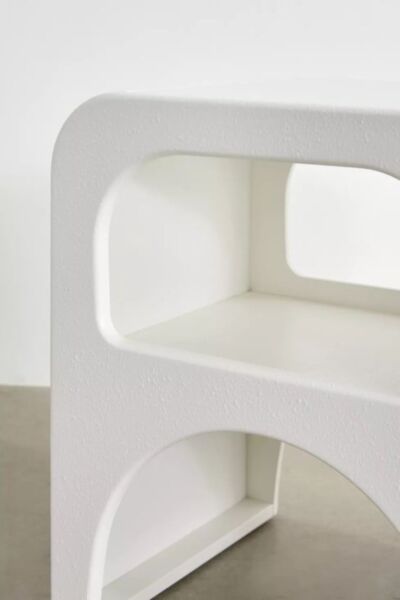 طاولة جانبية ستايل بوهيمي - اوف وايت