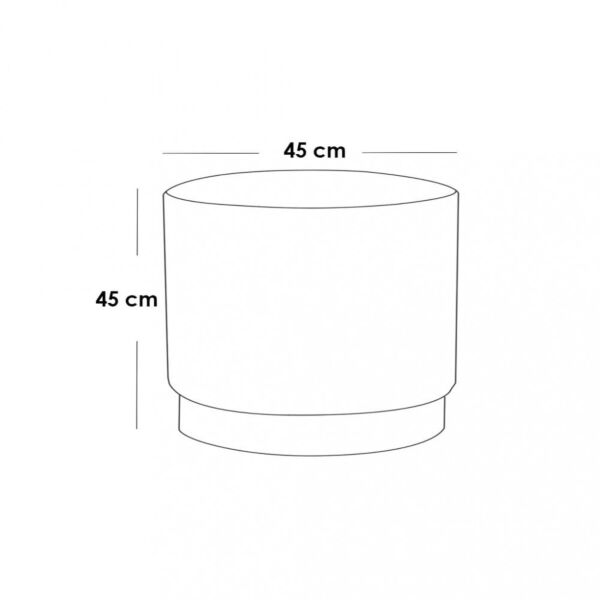 كرسي مفرد مع بوف لويز - برتقالي