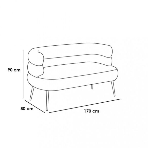 كنبة مقعدين دايمر - ازرق
