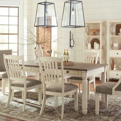 بولنبورج طاولة طعام 4 كراسي   2 كرسي ظهرية منجدة