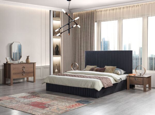 طقم غرفة نوم كينج 4 قطع - بوميرانغ - 180x200