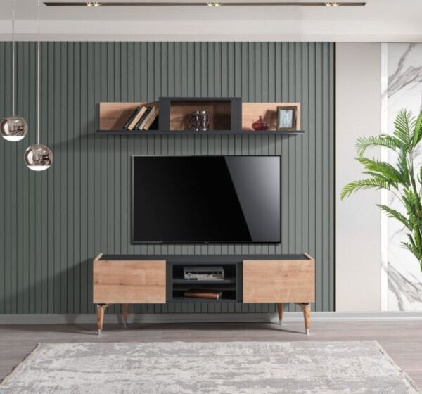 طاولة تلفزيون مع وحدة جدارية كيبيرا إلم كوڤ 