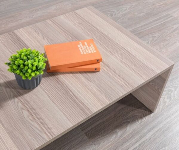 طاولة قهوة ريجنار خشبية رمادي فاتح