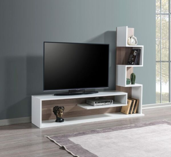 طاولة تلفاز ميتهان إلم كوف - ابيض