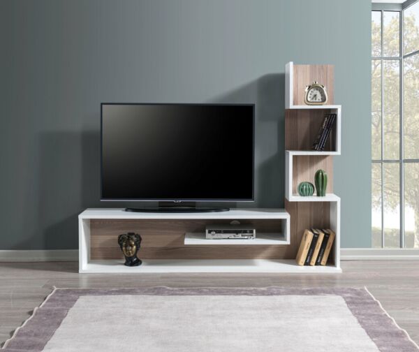 طاولة تلفاز ميتهان إلم كوف - ابيض