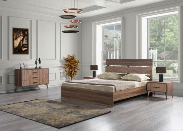 طقم غرفة نوم كينج 5 قطع - بارو- 180x200