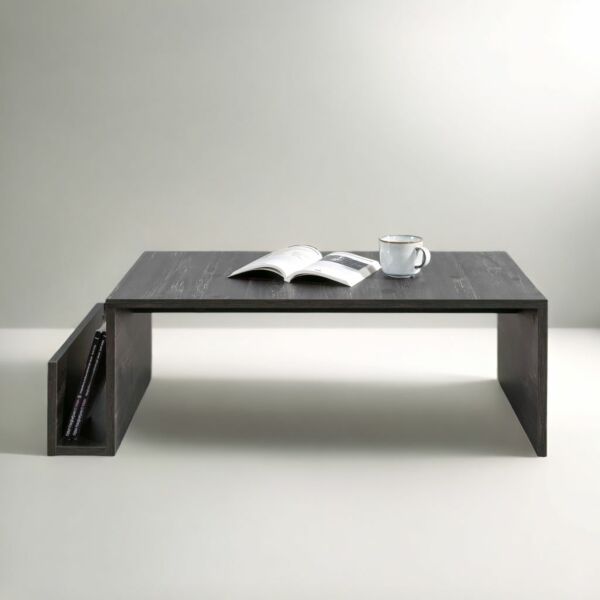 طاولة قهوة ريجنار خشبية أسود - 32x107x55 سم