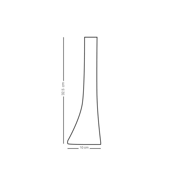 فازة لوريل مقاس صغير اخضر وذهبي