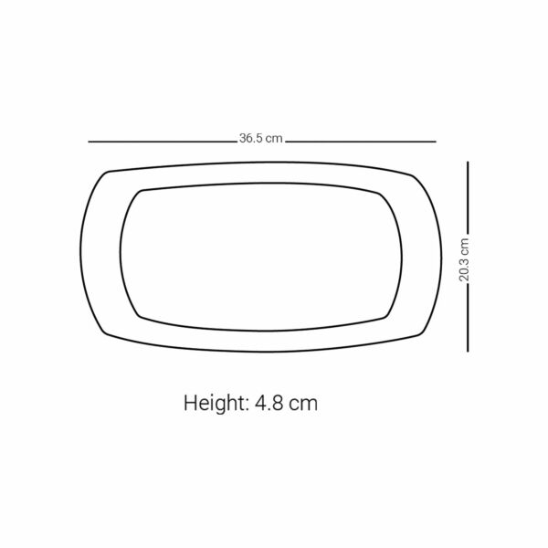 صحن عشاء موذر بلاتين 1  قطع